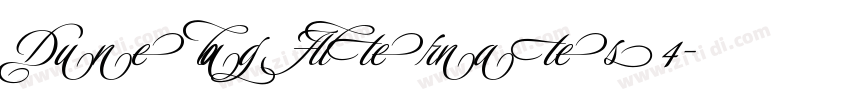 Dunebug Alternates 4字体转换